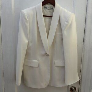 ZARA White Blazer